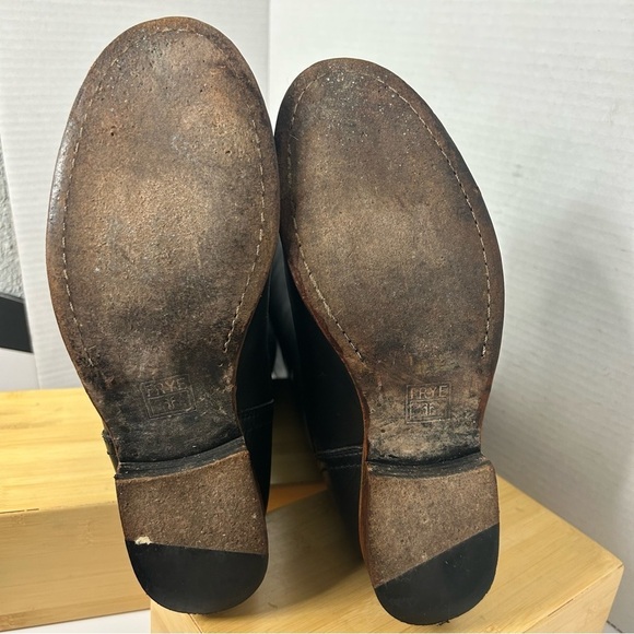 Frye Black riding Boots women’s size 7 - Picture 12 of 13